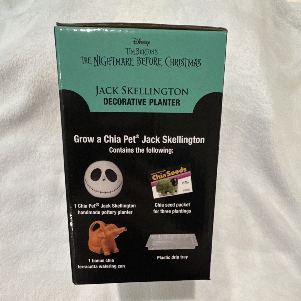 Chia Pet Jack Skellington Planter Disney Nightmare Before Christmas Terracotta - Picture 5 of 5